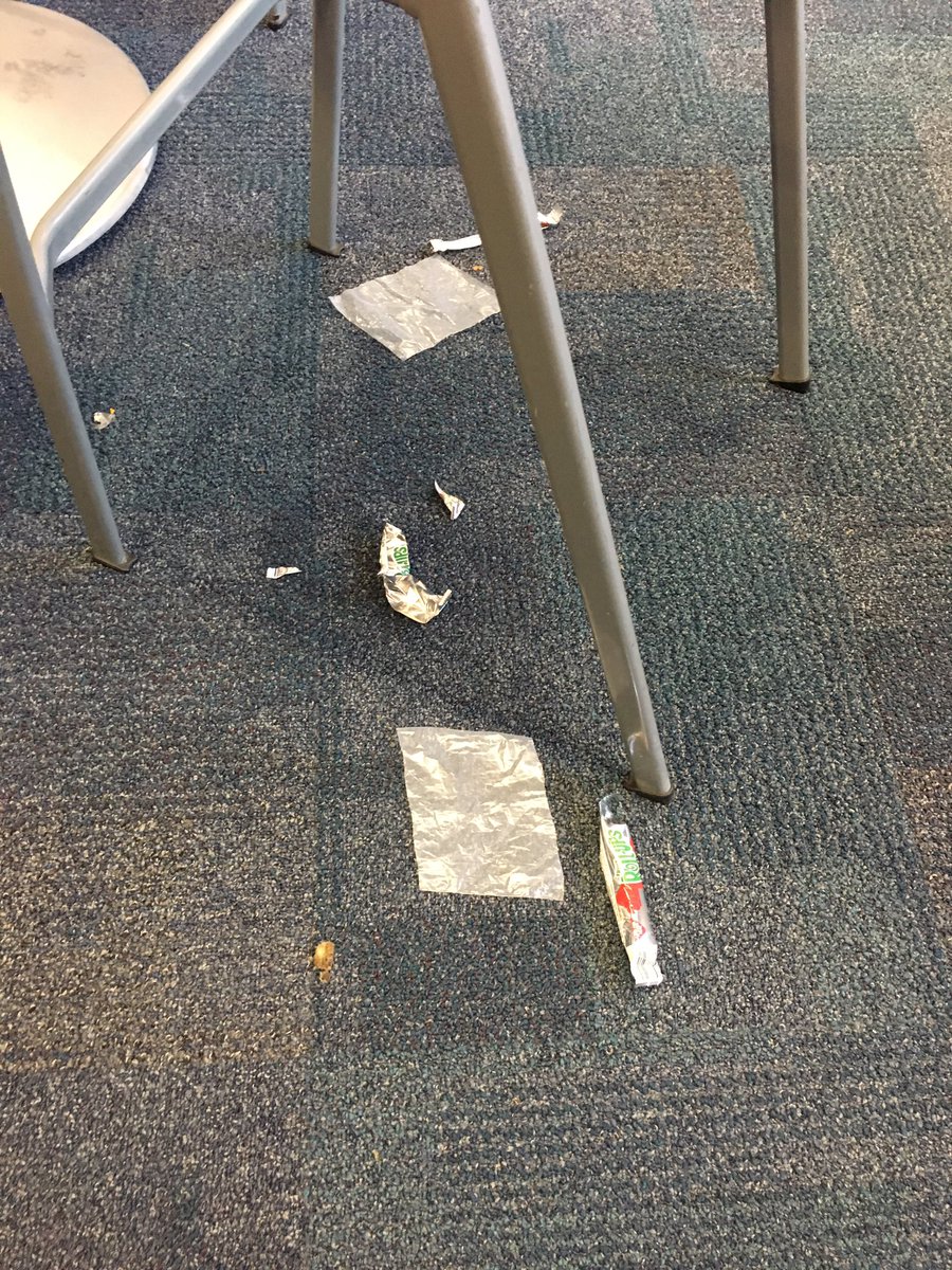 hawksread's tweet photo. If you know who left this in the library after B lunch please come see me #notok #hawkno https://t.co/TmHz3Ul32s