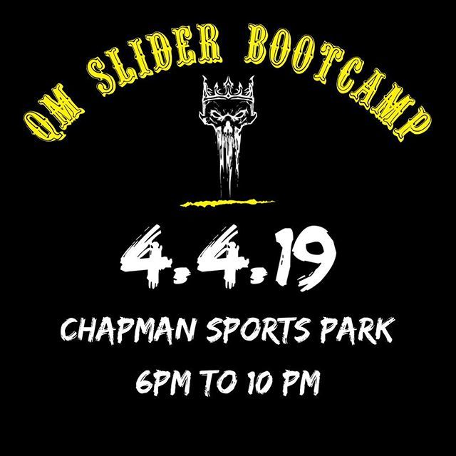 QMSliders's tweet photo. THIS THURSDAY 4.4.19
•
QM Sliders Bootcamp starts back up at Chapman Sports Park this Thursday at 6pm to 10pm
Bring your gear and be ready to slide!
- Official QM Sliders 💀 https://t.co/EzUIXT1Yac