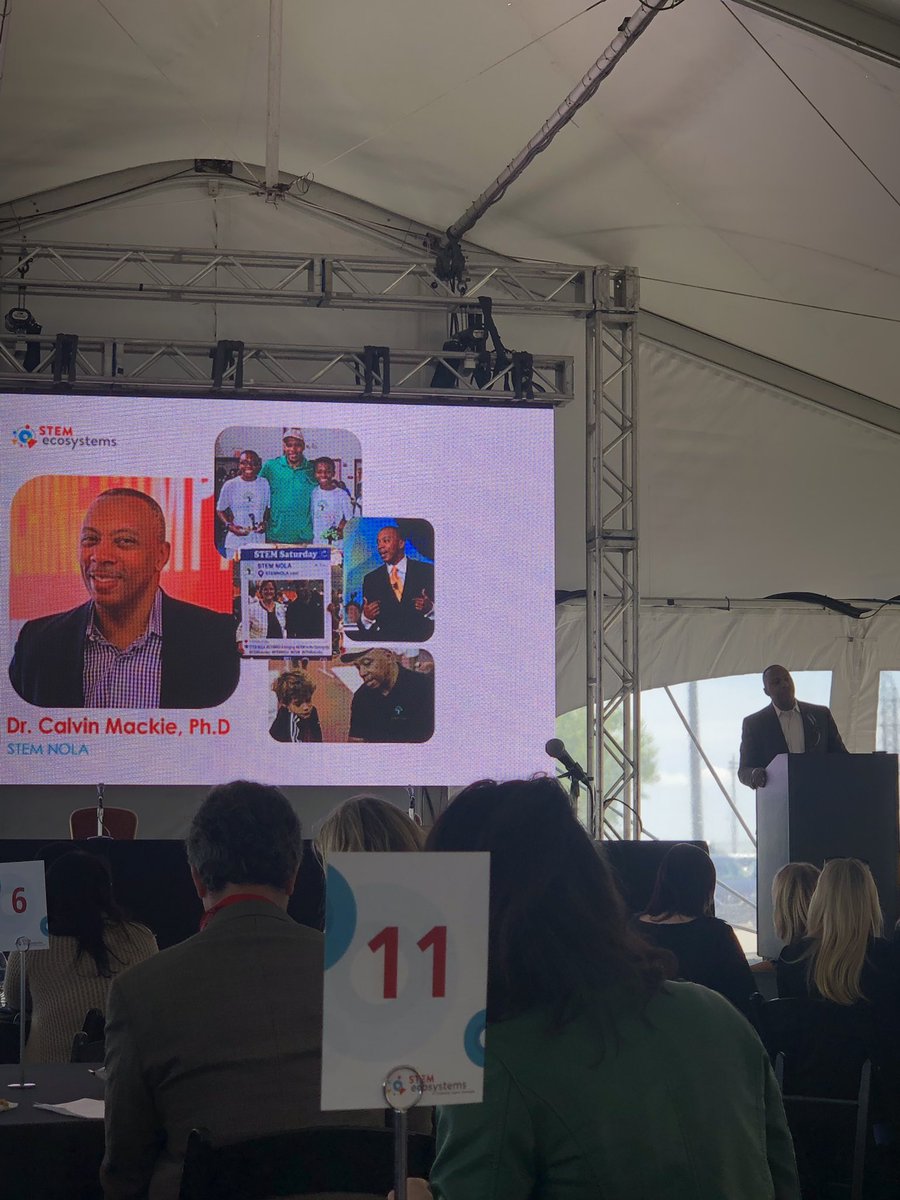 KGCLE's tweet photo. “Make two things. Make a difference and make a life.” Dr. Calvin Mackie #NOLA @STEMecosystems @ILEADSTEM @NEOSTEM_Eco https://t.co/YgnlNXt2WQ