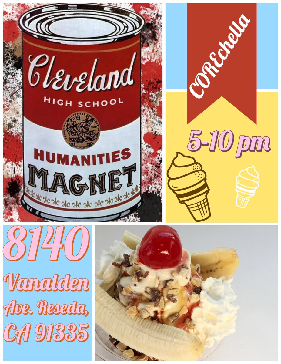 This Friday, April 5, we will be at Cleveland High School! 🍦🍦

#kingkone #icecream #clevelandmagnet #friyay