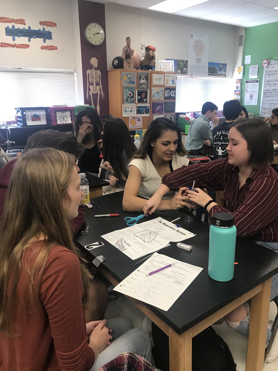 MrsLanghorne's tweet photo. Active learning and making thinking visible in the #anatomy classroom! #leapoflearning #pushthepineapple #fcpsPOG @jennchoumil @mcleanhigh https://t.co/1C2GYHeI04