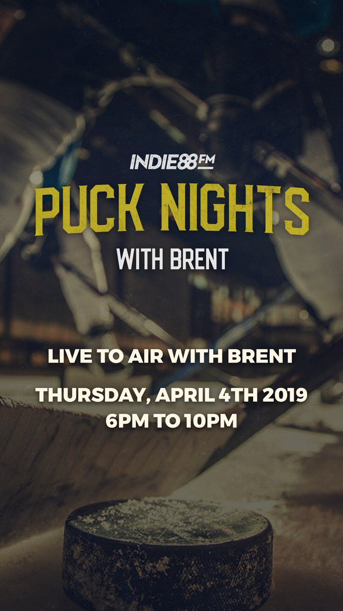 817_Sports's tweet photo. Join Indie88 this Thursday from 6PM to 10PM for #PuckNights w/ @radiobrent Enter below for your chance to win a table for you and your friends. https://t.co/kg3ZGdOBjs https://t.co/HtqnFmh4pP