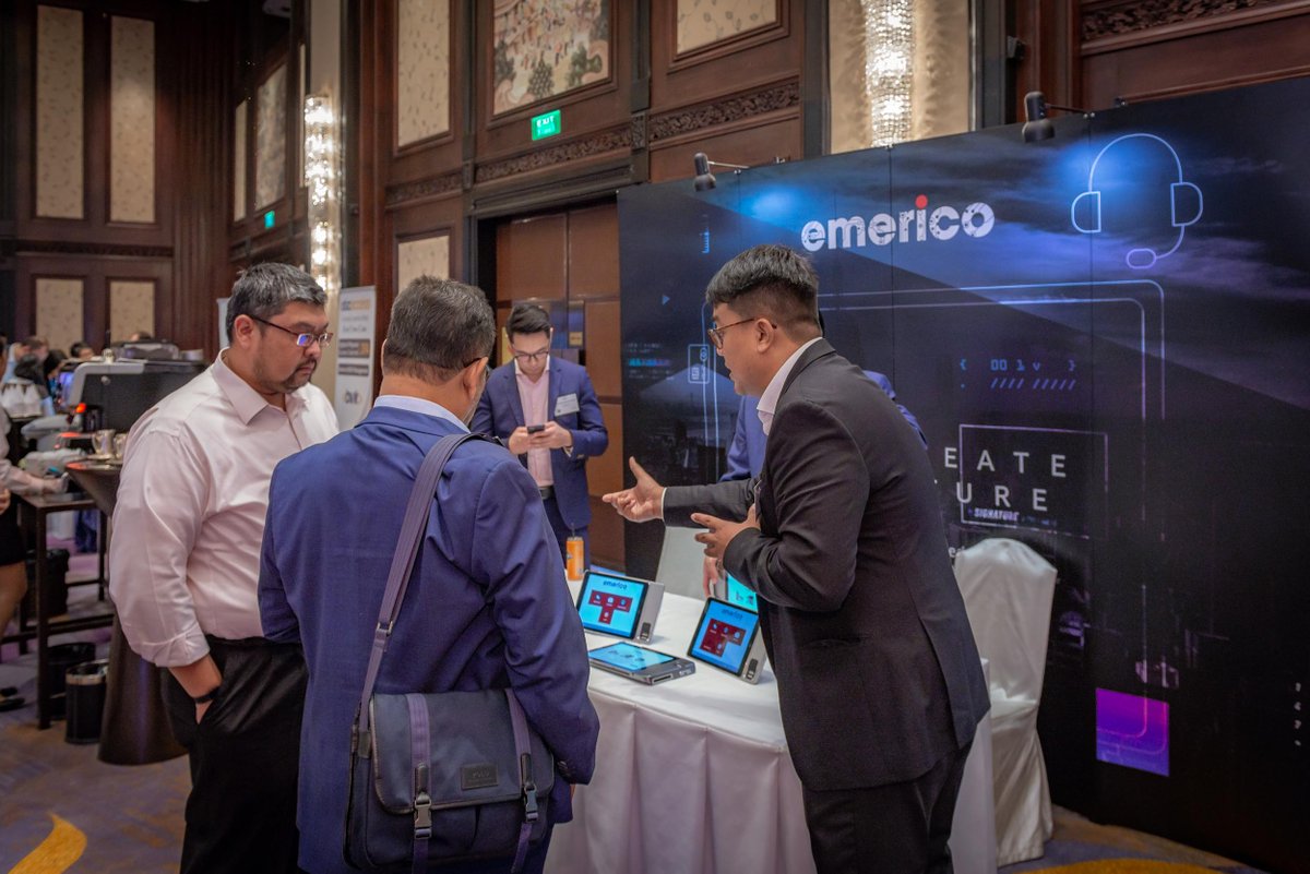 RBRDataServices's tweet photo. Find out more about #Emerico - the specialist IT services provider offering proprietary software and state-of-the-art hardware - at their booth at Self-Service Banking Asia 2019 in Bangkok #ssba19 https://t.co/fx6Hi9Cmk3