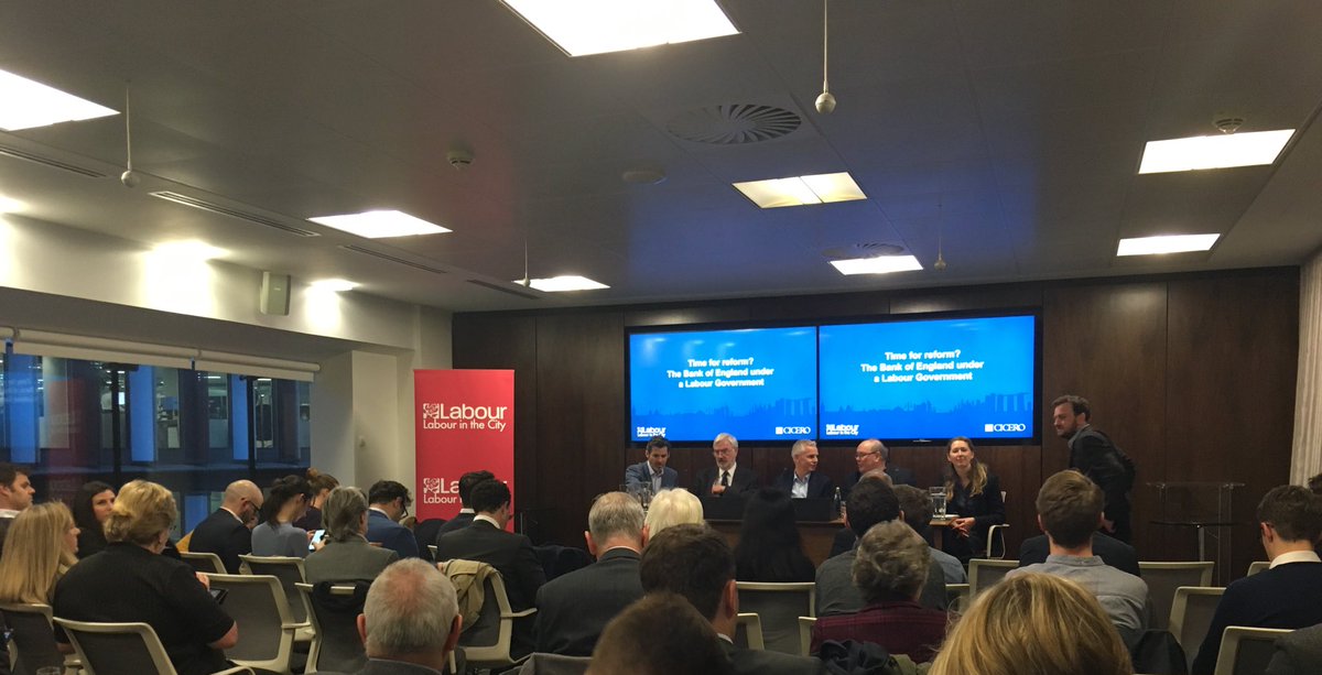 labourinthecity's tweet photo. All set for our #bankofengland #timetoreform event this evening with @franboait @PhilAldrick @asentance and Lord Tunnicliffe, chaired by LITC COO @clarkaw and kindly hosted by @CiceroGlobal https://t.co/zUxd3qRiFI