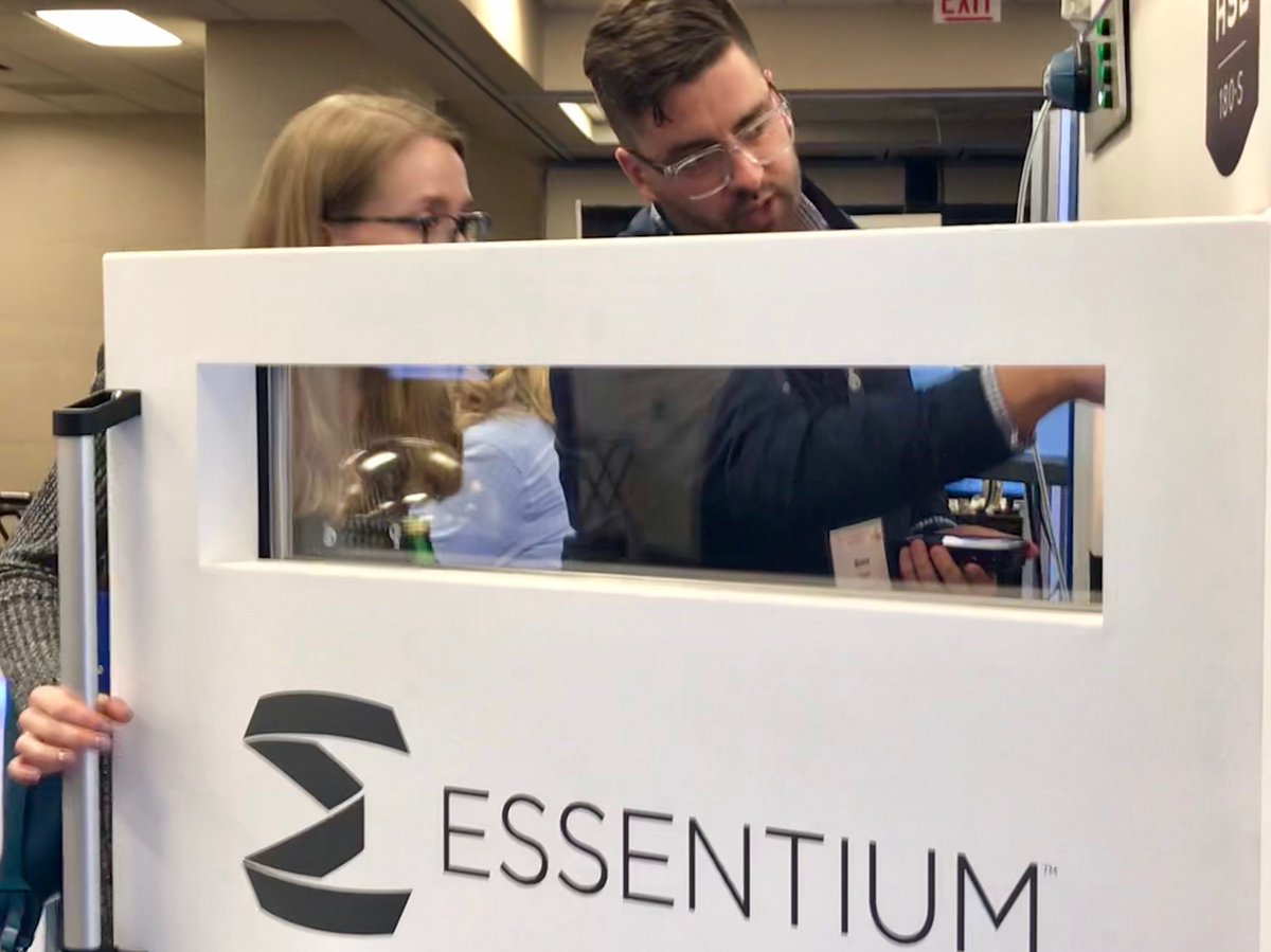 Essentium3D's tweet photo. #AMUG2019 is still going strong! Stop by our booth (salon A) to get a look at our #HighSpeedExtrusion 3D Printing Platform in action. https://t.co/1dxHImAWbl