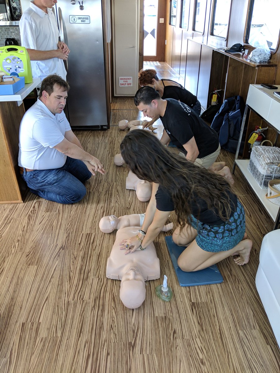 BeatingHeart8's tweet photo. This weekend @BeatingHeart8 helped @zolnayacht their staff in CPR/AED training. With well trained staff you can have a wonderful time on the yacht with @zolnayacht. https://t.co/qkDugp3oZU