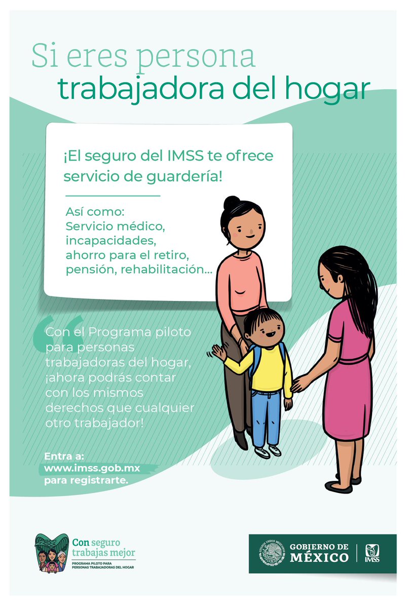 IMSSQueretaro's tweet photo. 📌 Entra a https://t.co/VHSkrvW1uY y regístrate como Persona #TrbajadoraDelHogar #ConSeguroTrabajasMejor

Dale click ➡️ https://t.co/LT4NuCxy5e https://t.co/67N70GkbEZ