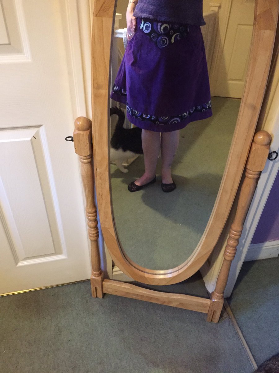 MrsAppletreeman's tweet image. Finished my lovely purple corduroy skirt, complete with pockets & contrast yoke & trim. Really pleased, just tried on for first time & fits perfectly! #sewing #dressmaking #patterndrafting #skirt #purple
