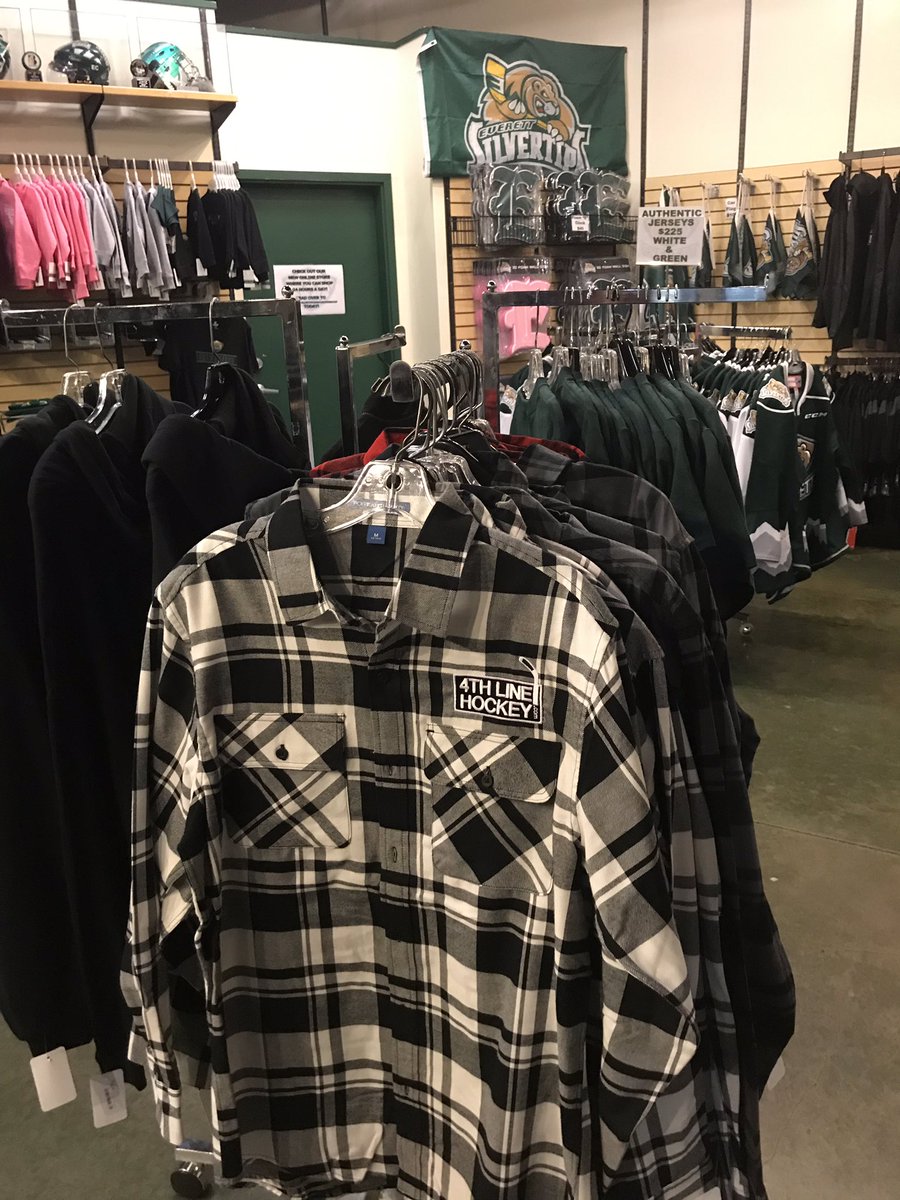 4th Line Hockey flannels in the Everett Silvertips Team Store! #WHL.   4LH.com