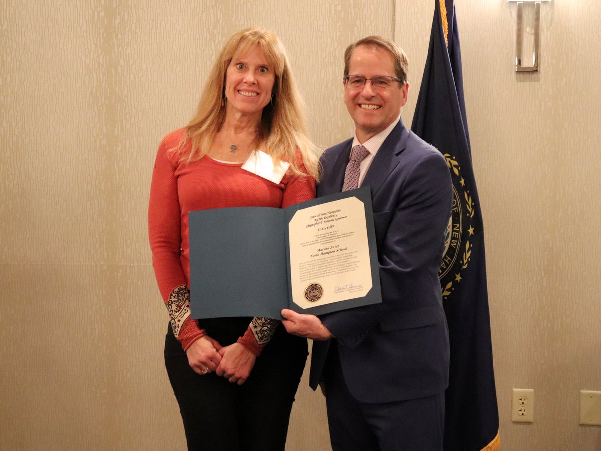 NHDeptEd's tweet photo. North Hampton School art teacher Marsha Zavez has been nominated to be Teacher of the Year for 2020 in NH. Nice work! #NHLearns #STOY20 @nhsau21 @nhamptonschool https://t.co/zxOLOTDaAX