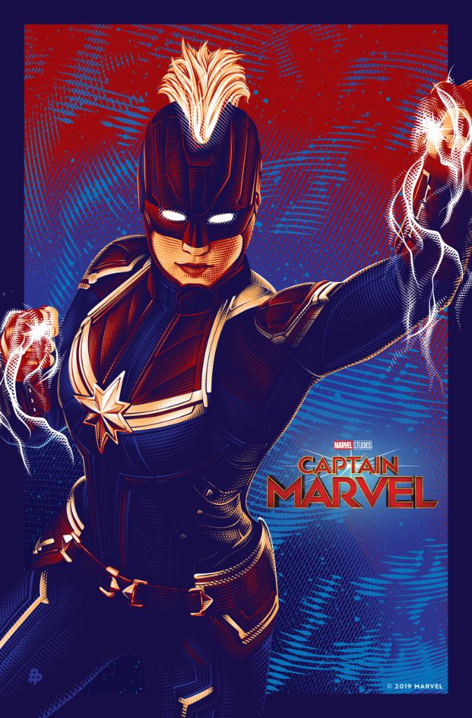 Marvel's tweet photo. In celebration of Marvel Studios' #CaptainMarvel soaring past the $1 billion mark at the global box office, here's your look at this new poster by artist @TracieChing. #HigherFurtherFaster https://t.co/GvzuqxSCNH