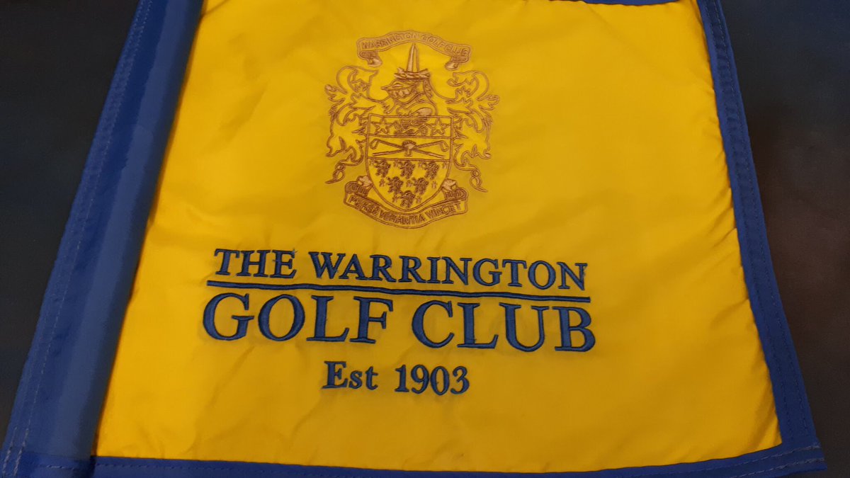 Great to be able to help <a href="/WarringtonGC/">Warrington Golf Club</a> tidy up their pin flags before summer. Amazing what a bit of pre-treatment and t.l.c can do. @CMTimJ