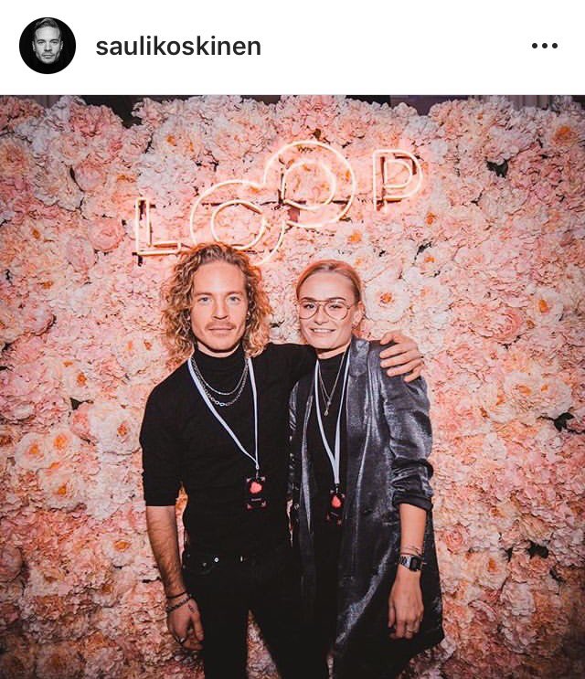 lumipuut's tweet image. Sauli and Neea #loopawards #loopsuomi