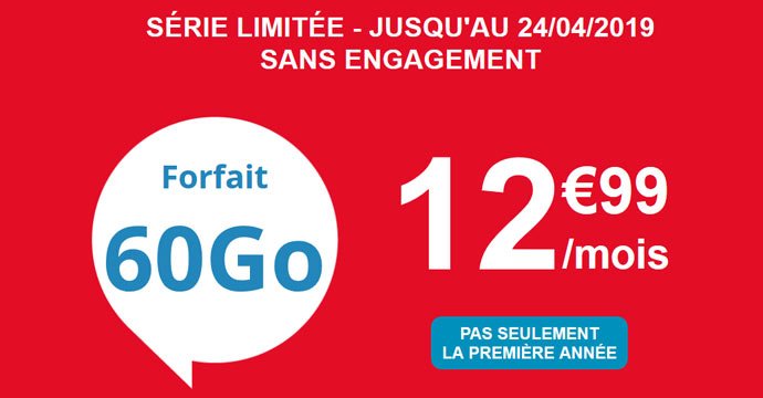MaxiBonsPlans's tweet photo. Forfait Auchan télécom 60Go en promo #BonPlanMobile #PromoAuchanTelecom https://t.co/eosaxqpE7v https://t.co/NilTe1RnmF