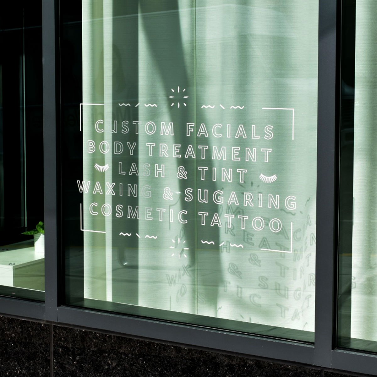 UnitedRepro's tweet image. We recently produced and installed new cut vinyl #windowgraphics at Antonio Spa - a boutique Green Circle spa in downtown Seattle! Window graphics grab attention and represent your brand. Contact us for cut vinyl, window clings or permanent window panels. #customwindow