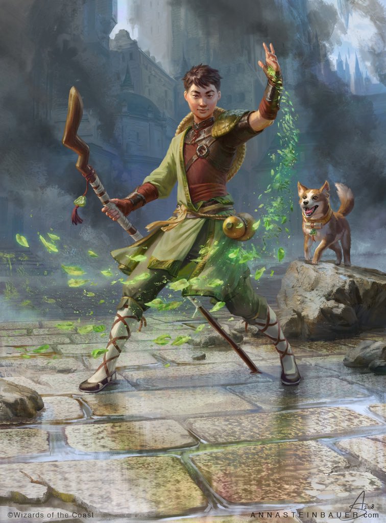 depingo's tweet image. Jiang Yanggu, Wildcrafter - done for #MTGWAR 🍃 AD: Taylor Ingvarsson 🐕 Prints available here: inprnt.com/gallery/deping…