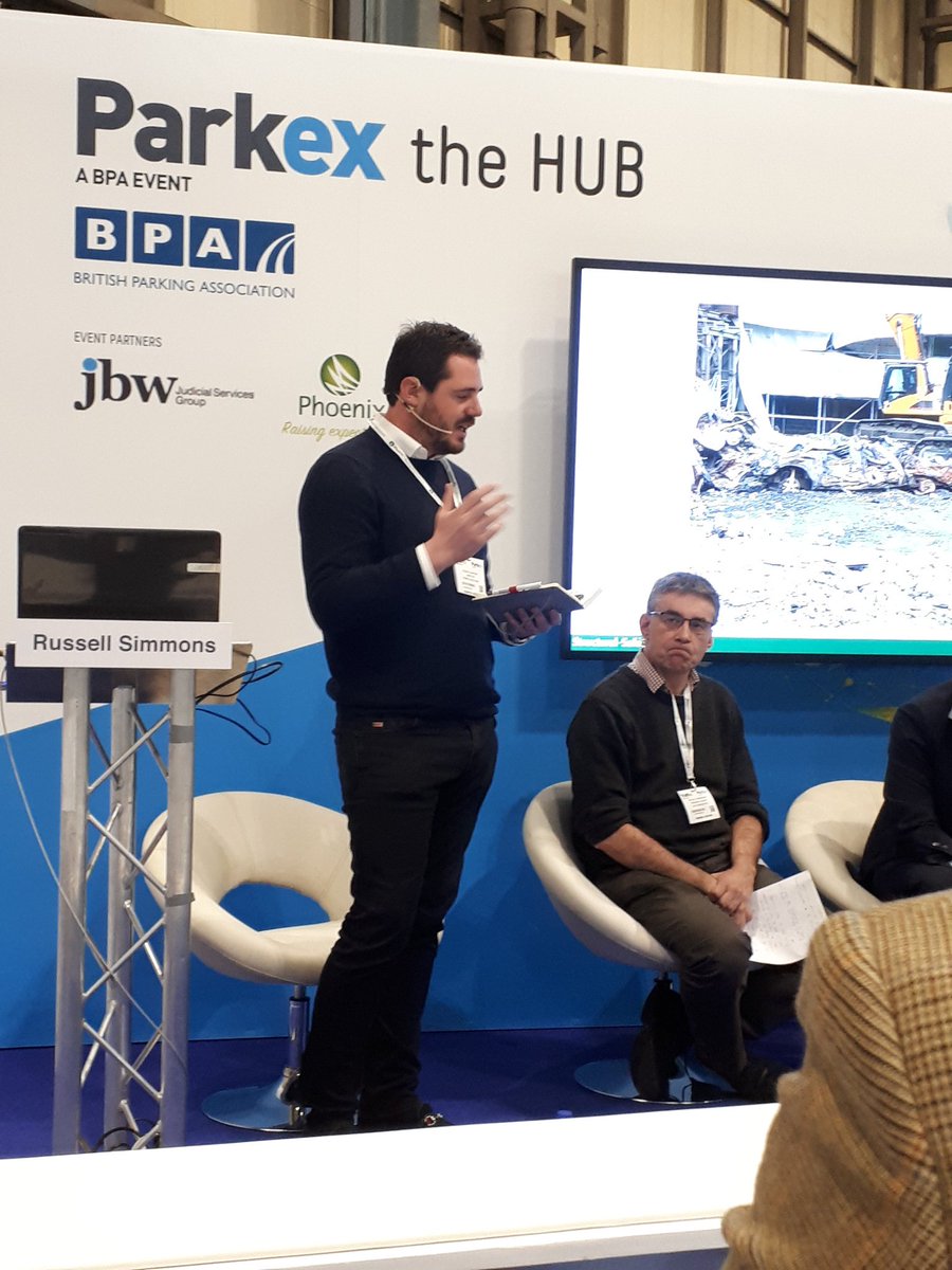 Russell Simmons <a href="/BritishParking/">BPA</a> / stripe consulting shining a light on car park fire safety #Parkex19