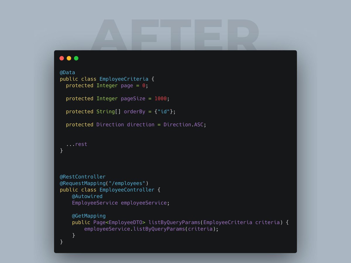 xhubio's tweet image. Our monthly #Trip_Tricks 💡 New tricks ✨ from our #xTalents 👨‍💻
✅ Trips &amp;amp; Tricks: Using a criteria object instead of passing many params using the #RequestParam annotation #Spring  
#TripsTricks #xTalentslifes #xTalents  #XHUB  #Spring #SharingKnowledge