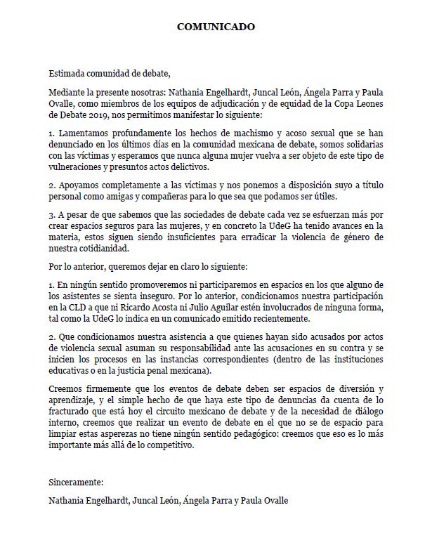 #endebatetambienpasa #metoodebatemx