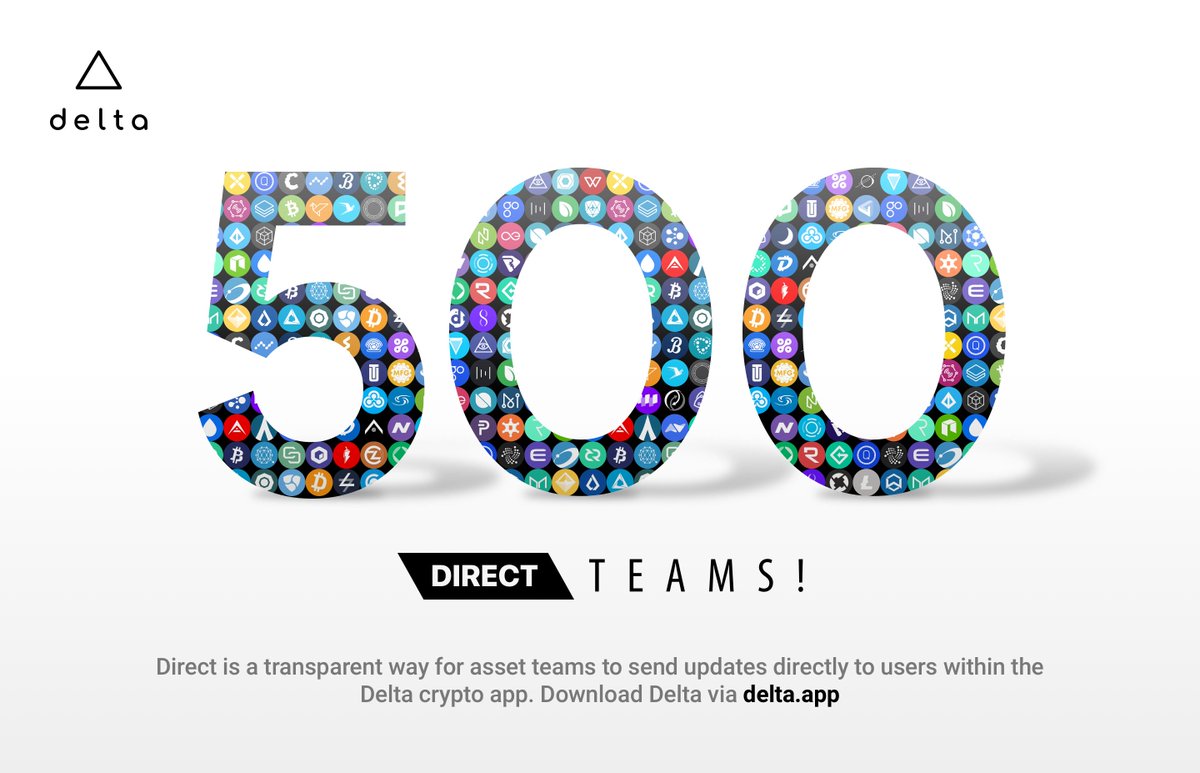 Did somebody say... 5⃣0⃣0⃣... !? 😱

Indeed! Half a year after launch, we can proudly announce that we've been able to connect 500 token &amp; crypto asset teams with our users. 💙

We'll keep on working hard to strengthen the most used crypto ecosystem even more. Stay tuned!

∆