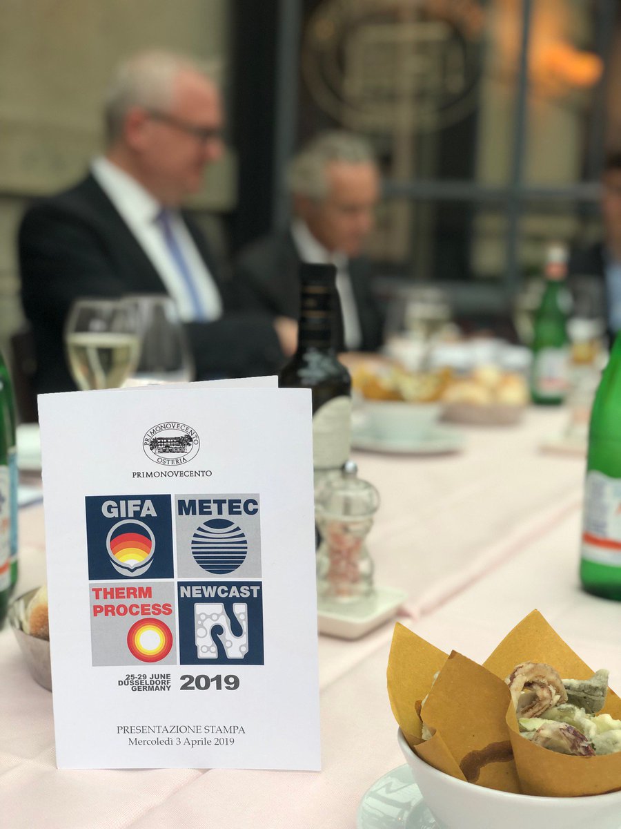 honegger_'s tweet photo. Gifa, Metec, Thermprocess, Newcast (25/29-06-2019, #Düsseldorf). Le fiere, presentate oggi in anteprima a Milano alla stampa di settore italiana, sono un punto d'incontro importante per i professionisti del settore #metallurgia, #fonderia, #colata e processi termici. @TBWoM https://t.co/3jwhEslLBb