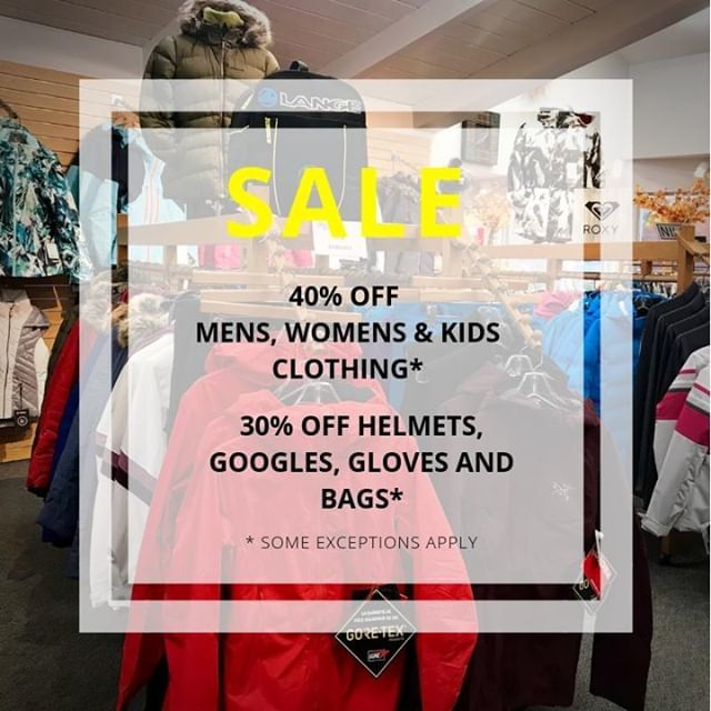 End of season sale going on NOW! Shop online and in-store. 40% all clothing for men, women and kids and 30% off all helmets, goggles, gloves and bags! (some exceptions apply) Shop now while selection is best! Link in bio. 👆 #sale #endofseasonsale #di… ift.tt/2K1RQr4