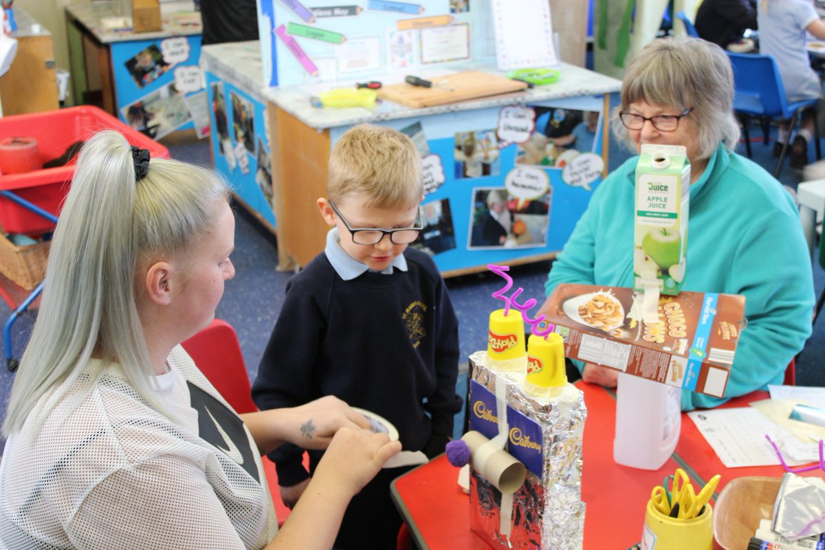 stmarksceschool's tweet photo. Here are some pictures from EYFS fantastic Art and DT day. They made chocolate carrying robots. https://t.co/vzxLIrFq3R