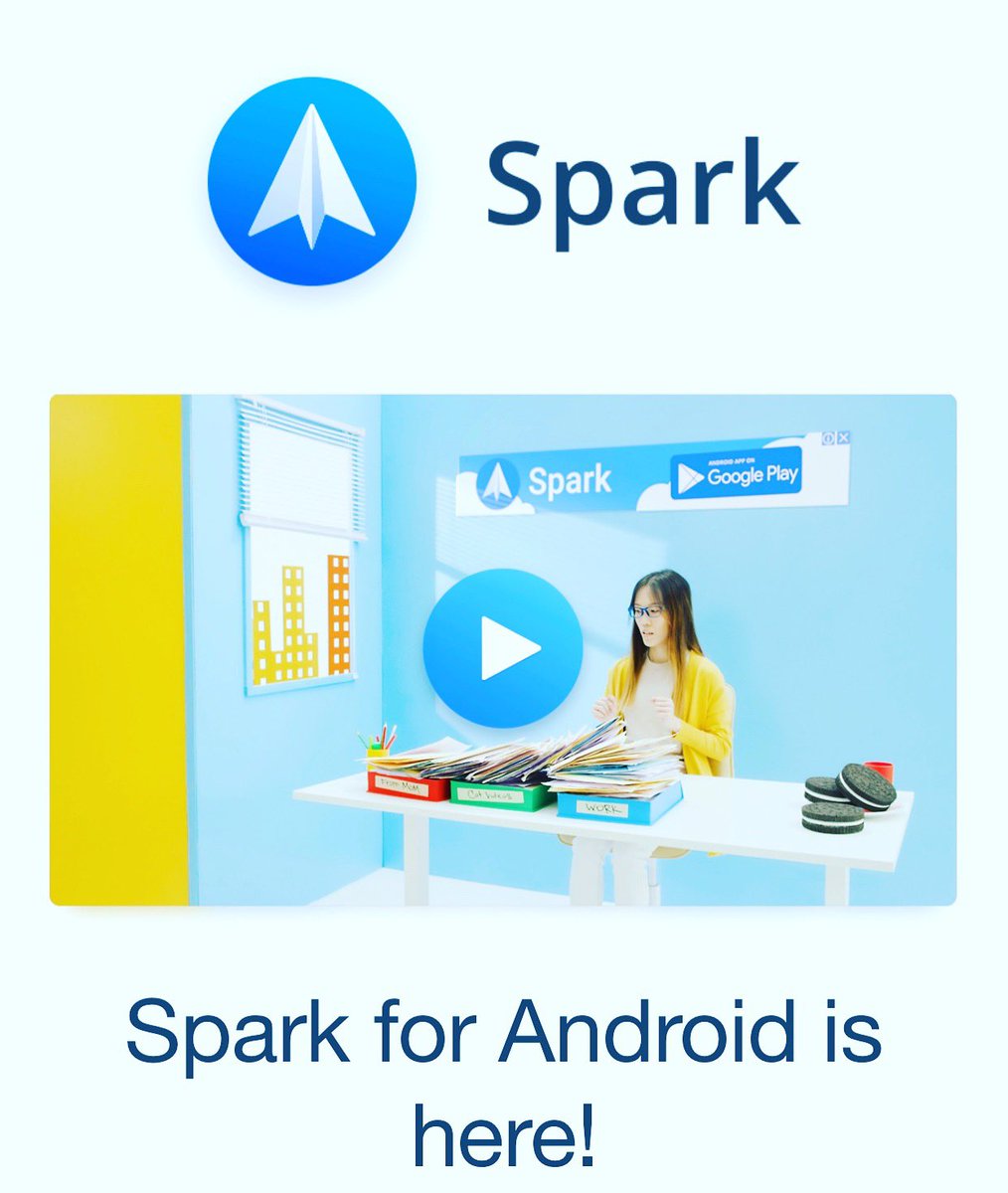 RickysTechTalk's tweet image. For fans of a better email client, Spark is now available on Android. #android #sparkapp #sparkenails