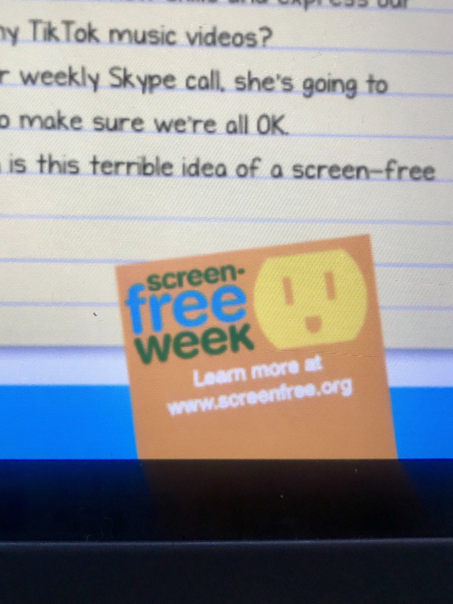 EPiCKlein5's tweet photo. When your 4th graders point out irony! #techfreeweek ideas... online? π€ͺ #theywillruletheworld @EpicElementary @EPiCPoskey4 https://t.co/mGSDthvcYj