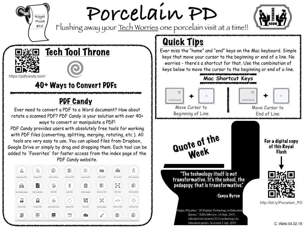_CWells_'s tweet photo. #PorcelainPD coming your way today! This issue features an incredible PDF manipulation tool! Check out a stall near you! @pdfcandy #ConnectedToLEAD #CSDinAction #EdChat #PDonthePotty #LearningOnTheLoo #personalizedPD #educoach #edtech #ForTheLoveOfLearning #PersonalizedSC https://t.co/Yn3bNYIXdU