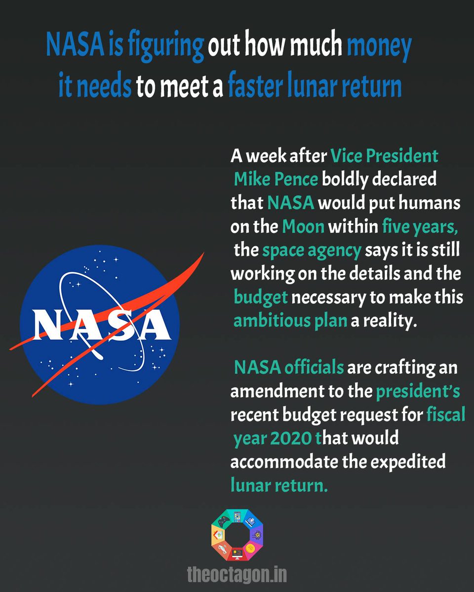 tech_Octagon's tweet photo. NASA is figuring out how much it needs to meet a faster lunar return 
.
.
#internet #futuretech #facts #technology #blog #techblog#information #geek #techie #innovation#trending #NASA #space  #lunar #mission #spacecraft's https://t.co/clg7vMic3D