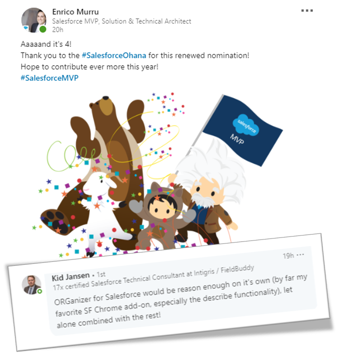 ORGanizer for Salesforce tweet media