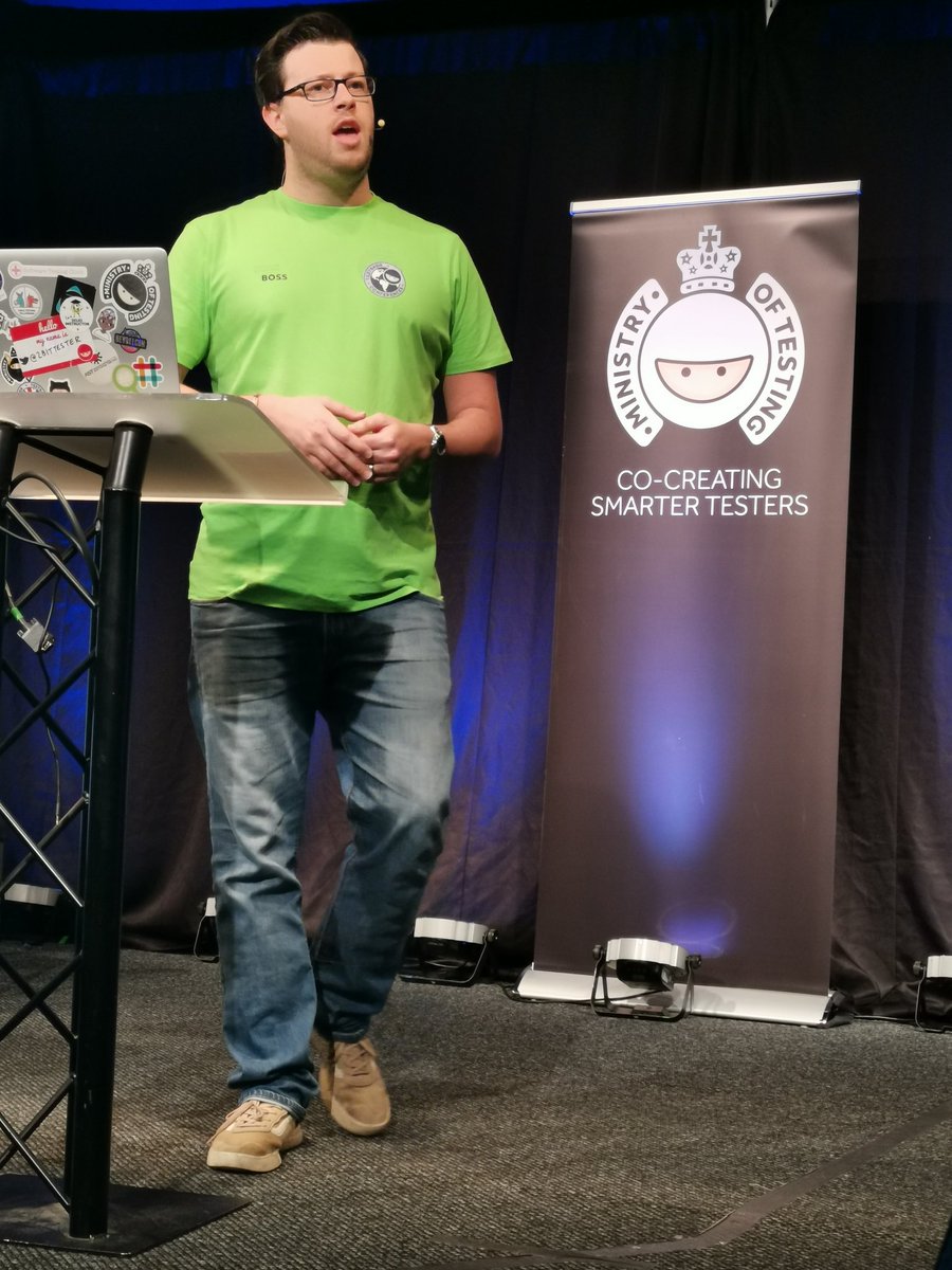 swanny's tweet photo. #dojoboss @2bittester Check out the @ministryoftest Dojo for all the learning you need for testing, no matter your level! #testbash #testbashessentials #motdojo https://t.co/6tZuG4RPmL