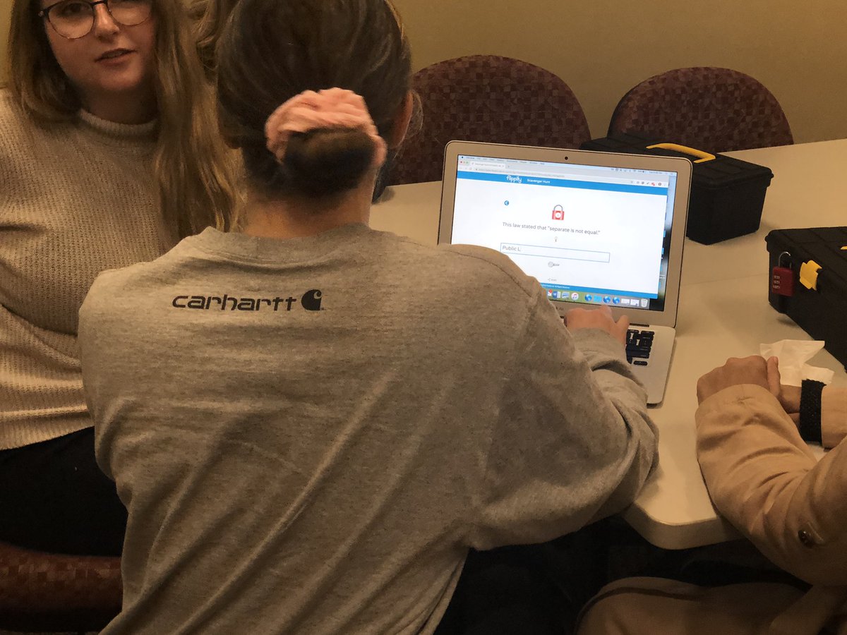 tonya_thorbahn's tweet photo. By far my favorite night with Ss from @UFindlay_COE! @breakoutEDU to review Special Education Law and the RTI process! Loved using the scavenger hunt from @flippitynet to help with the breakout! #ufcollab #UFwhyteach https://t.co/gFGLxAzkpW