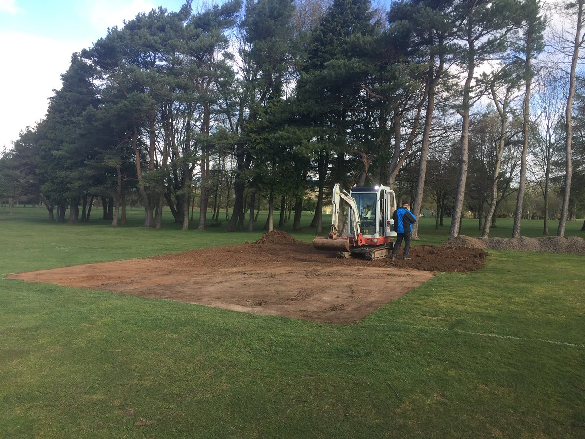 B&amp;C Winter Works Update No.9

New winter tee platform built on 3rd - 3rd Red, 5th White and 6th White/Yellow tees stripped and spread with new topsoil - all expertly laser levelled by <a href="/workingturfltd/">Working Turf LTD</a> . Turf arriving for laying tomorrow.