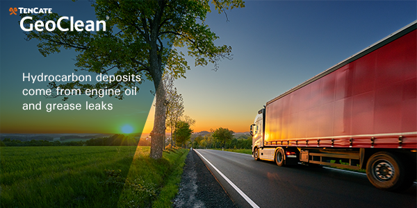 TencateGeoclean's tweet photo. [Did you know that?] #Hydrocarbon deposits mainly come from engine oil and grease leaks. #pollution #leakage. https://t.co/2kxTgIlDqu