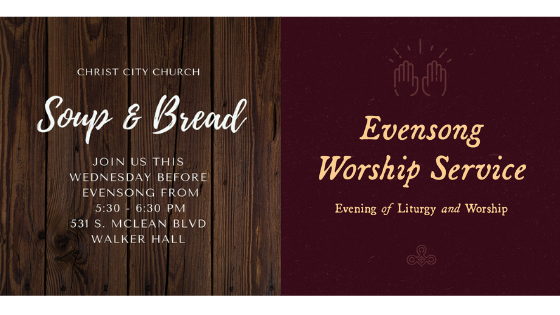 christcitymem's tweet photo. Soup &amp; Bread, Evensong, Partner Meetings, and MORE! https://t.co/xQAnWrFNbk https://t.co/XSeRtCQbZQ