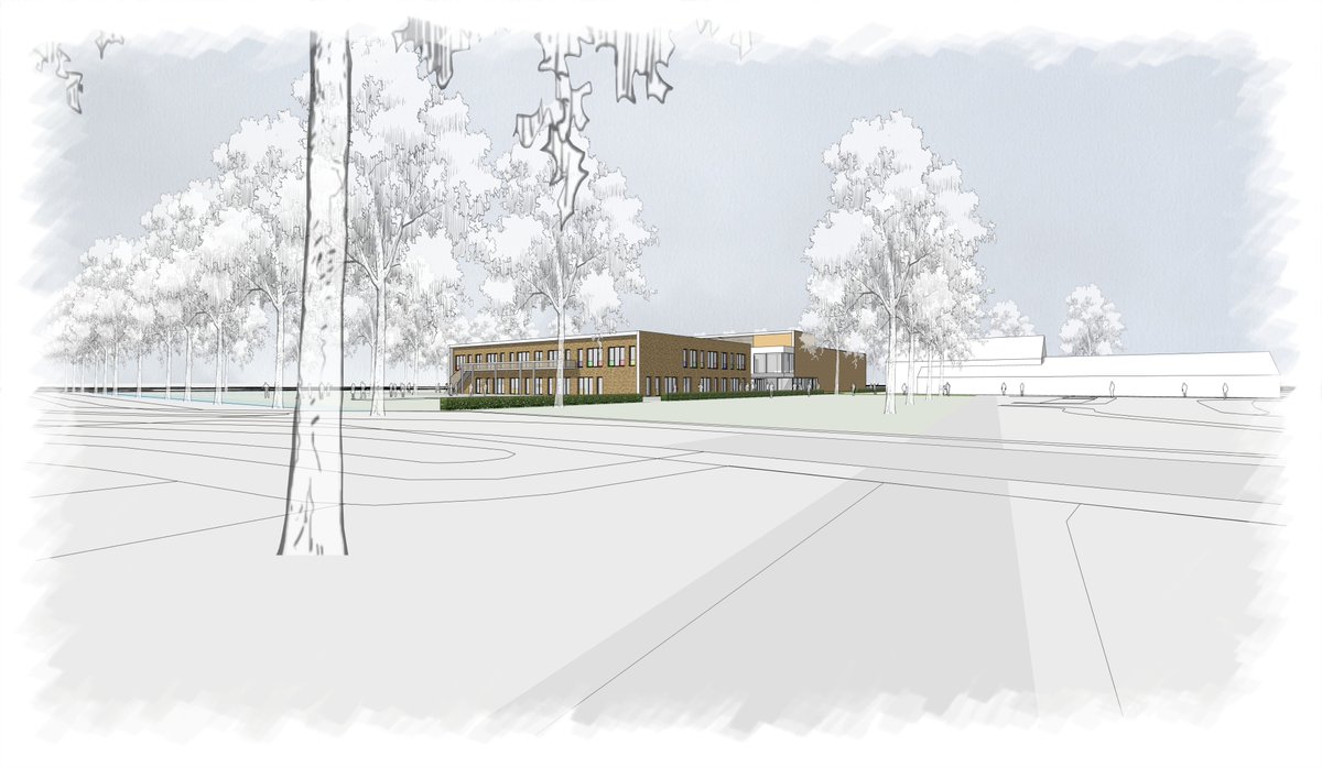 DijkstraDraisma's tweet photo. De nieuwe impressies van de #duurzame Campus Damwâld al gezien? De campus wordt lekker skjin, grien, tûk en sûn en fungeert straks als groene en gezonde #leer- en #sportomgeving voor drie scholen uit de buurt 🌿. Lees snel verder: https://t.co/7ZuhMOvLWw https://t.co/FVb81iM5TZ