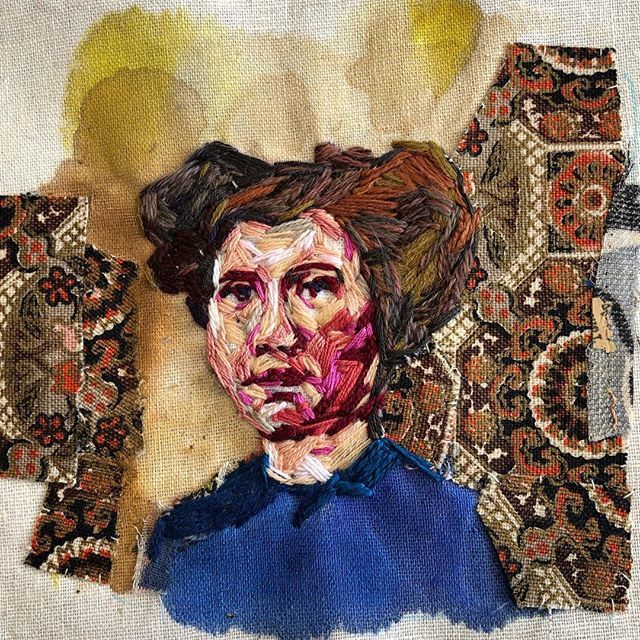 marnalunt's tweet photo. “Women of the co-op” series at last starting to come together.
_______________________________________
#marnalunt #portraitartist #embroidery #embroideryart #threadpainting #millworkers #hebdenbridgehistory #heartgallery #fibreartist #fiberart #handstich… https://t.co/QJrx8i0Mlr https://t.co/hK3Pb6mEJD