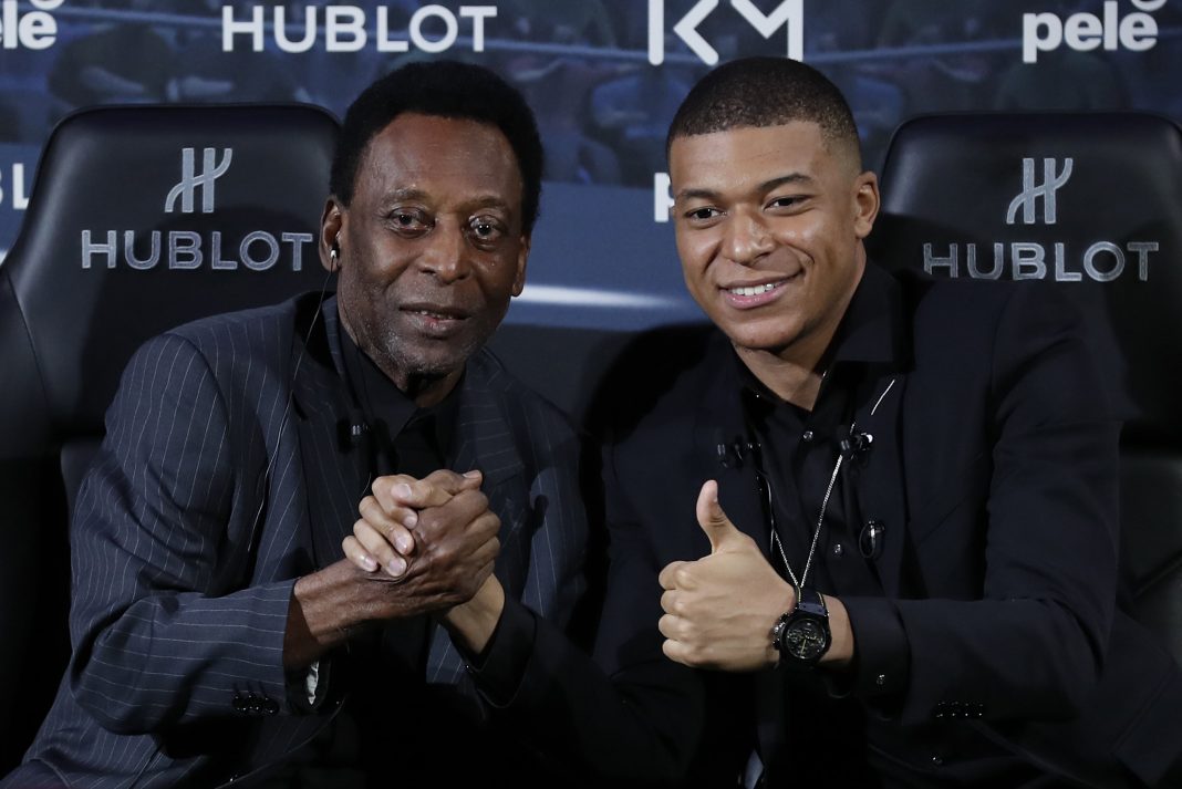 Pelé se acababa de encontrar con Kylian Mbappé en un evento publicitario