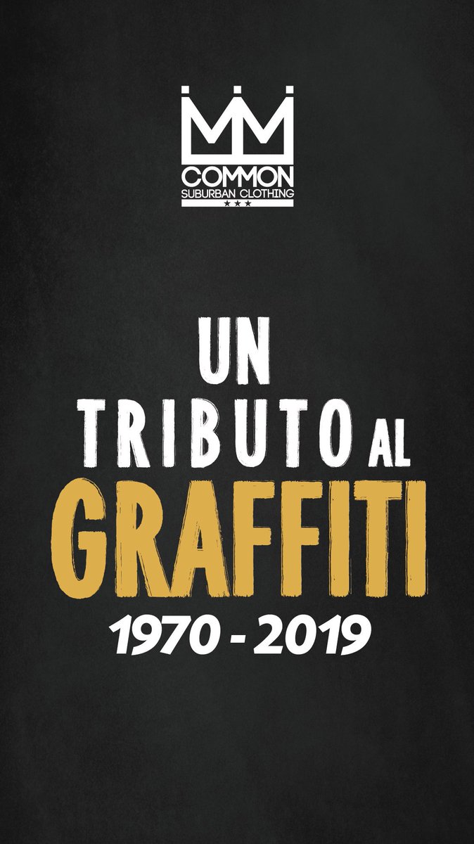 COMMONSCLOTHING's tweet image. Nuestro tributo al arte del graffiti y todos los artistas callejeros que comenzaron a escribir sus nombres en muros y vagones allá por 1970. One love! commonsuburbanclothing.com