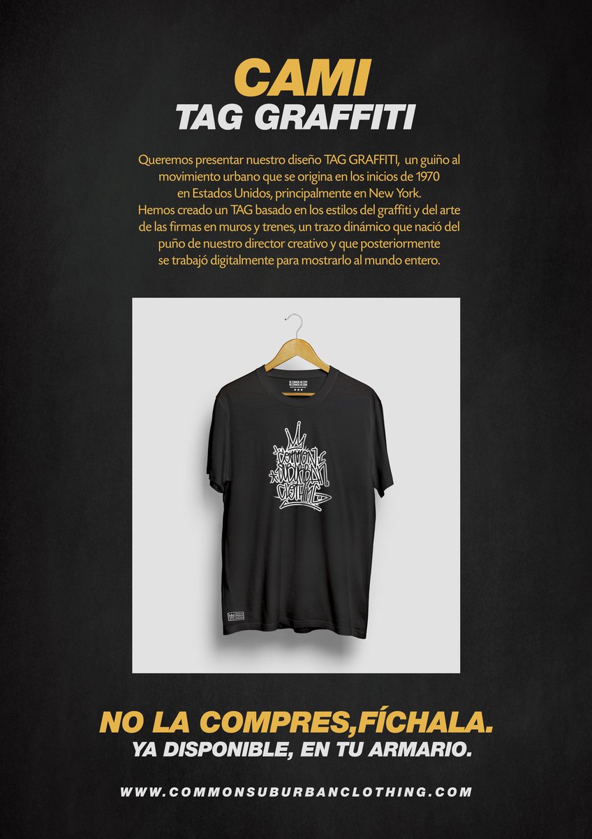 COMMONSCLOTHING's tweet image. Nuestro tributo al arte del graffiti y todos los artistas callejeros que comenzaron a escribir sus nombres en muros y vagones allá por 1970. One love! commonsuburbanclothing.com