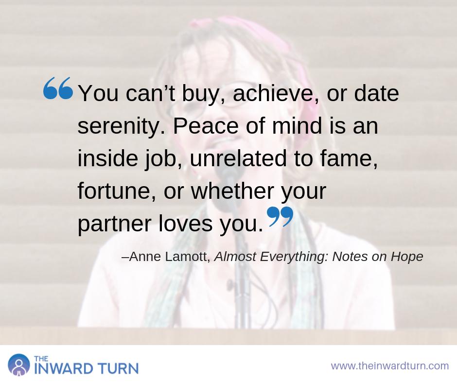 TheInwardTurn's tweet photo. The wise and wonderful @ANNELAMOTT on finding contentment within: https://t.co/iSJqUHiHKQ #peaceofmind #WednesdayWisdom #joy #personalgrowth https://t.co/QUbhuAqiL8
