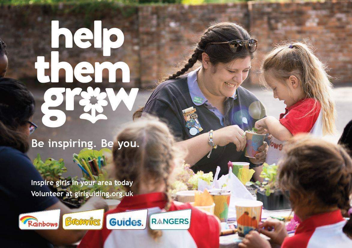 We are recruiting! 
Adult helper opportunities available in # EastGrinstead # Felbridge # Ashurstwood 
girlguiding.org.uk/interested to register. 
Thank you to the shops in town who kindly put up posters for us.
# volunteer #guiding #sussex