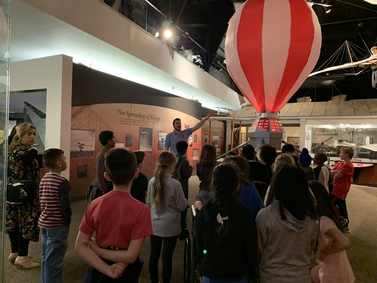 KimLatremore's tweet photo. @VS13UFSD James Dever 3rd grade students visited the Cradle of Aviation as part of their biography literacy unit. In class they studied various aviators as well as the history on flight on Long Island 🛩️ #DedicatedatDever https://t.co/MAdnCfJuWj