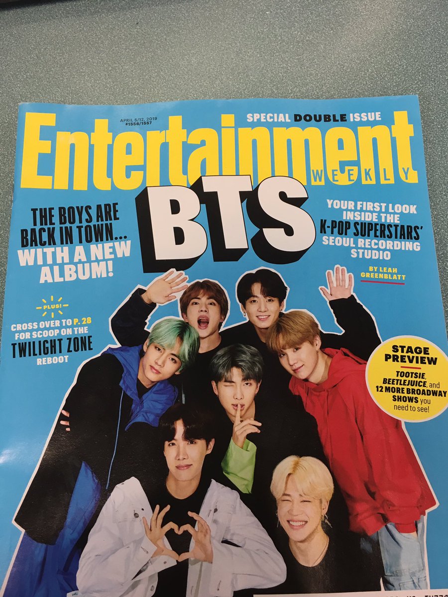 mccandlesslib's tweet photo. Do you like @bts_bighit? Stop by the Library and check out the newest edition of @EW! https://t.co/2CyP2TMrs1