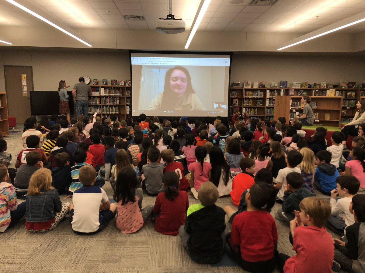 glenn_lacey's tweet photo. #FirstGradeSpradley is participating in yet a #GoogleHangout today with @emily_doran14’s friend and @DallasZoo employee!!! We 💙 this because #AnimalResearch and our upcoming field trip is right around the corner! @Spradley_El @MrsBright1st @meazellk @msroosa https://t.co/A4bHg1YWle