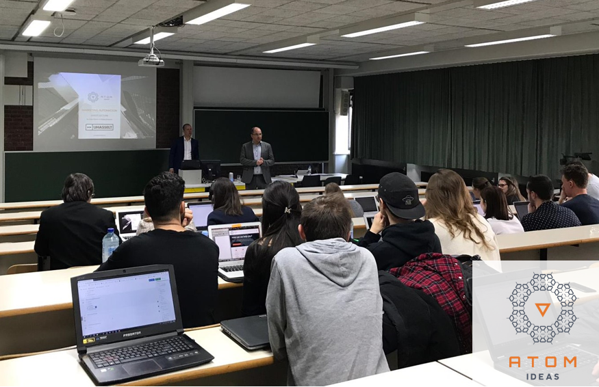 atomideas's tweet photo. Yesterday we gave a guest lecture about #MarketingAutomation at the @uhasselt!  Also looking for an internship in the digital world of tomorrow? https://t.co/Oq0CyfThm1 https://t.co/zAof7W2Oo4