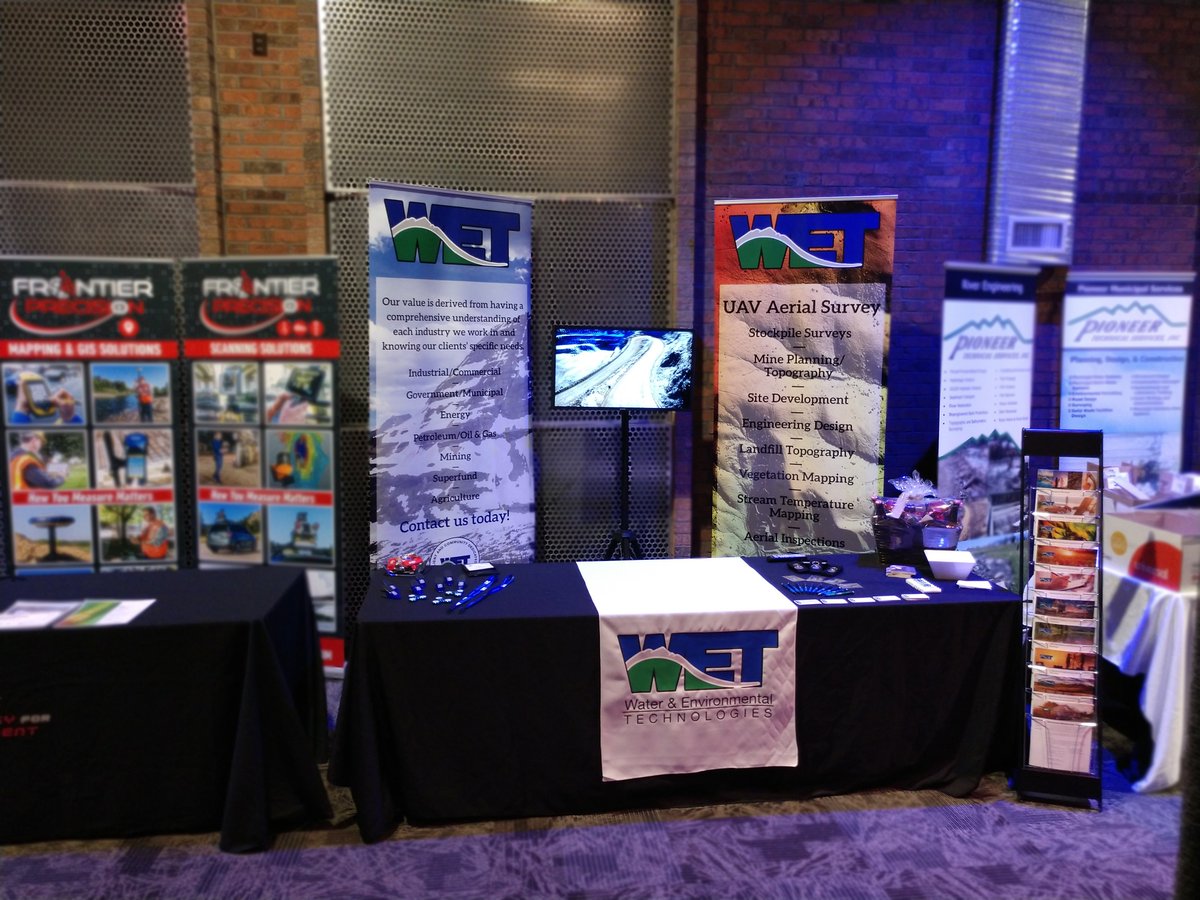 waterenvtech's tweet photo. Stop by our booth at @MAGIP_MT's GeoCon Conference to talk to our professionals about #aerialsurvey &amp; AIS services. Head to Room #1 in the Copper King Hotel at 1:40PM to hear Jeff present on mobile #GIS #data. Learn more about our GIS services: https://t.co/Uu40QP8ITW https://t.co/YPTpzxNsdW