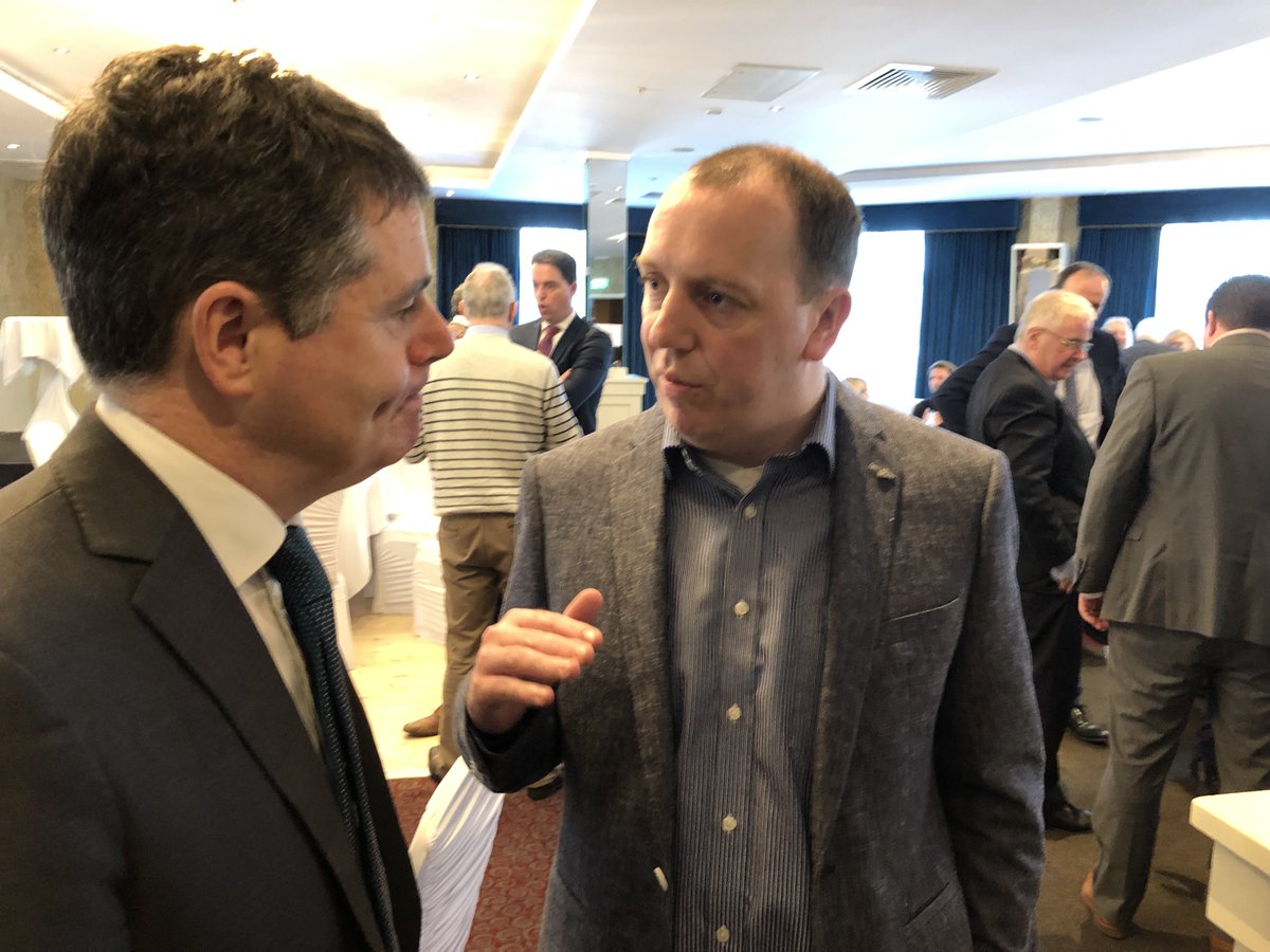 BKKAdvisors's tweet photo. Our partner @fkirwan04 discussing the importance of SME funding with the Minister for Finance @Paschald this morning https://t.co/VkyKNJcYwt